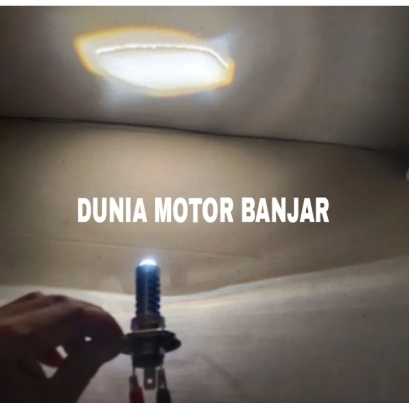 promo LAMPU LED LASER H4 2 WARNA PUTIH KUNING VIXION TIGER MX KING AC DC SENJA BIRU