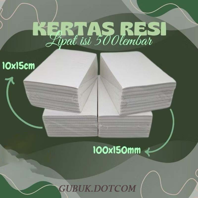 

Kertas Thermal Lipat 100 X 150 mm || Kertas Sticker Thermal Resi Lipat Isi 500 Pcs