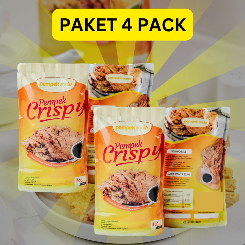 

Paket 4 PACK PEMPEK MOLA - Empek Empek Crispy Asli Palembang