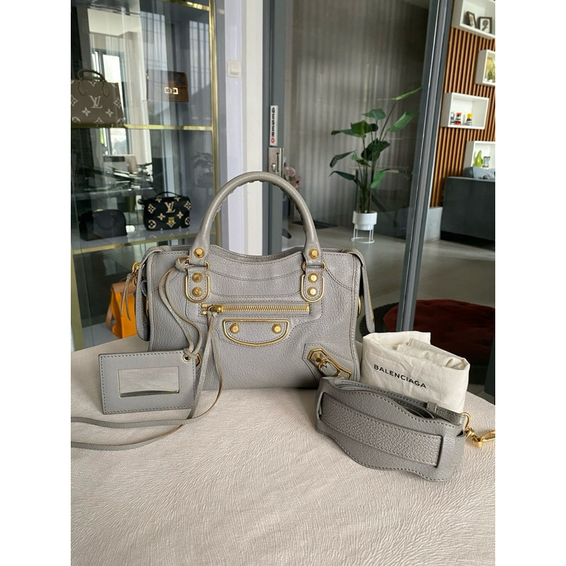IDR 15.500.000 - Balenciaga mini city edge grey 2018 (Vvgc with db)