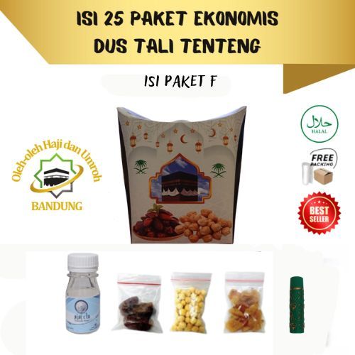 

Oleh Oleh Haji/Umroh Isi 25 Paket F Dus Tali, Botol+Air zam zam, Kurma, Kacang Arab, Kismis, lipstik