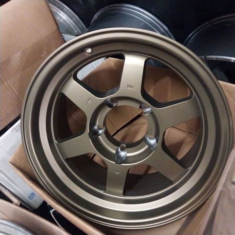 (5PCS)Velg Mobil TE37XT Jimny Ring 16,H5x139.7 Lebar 8 ET -10 Bronze
