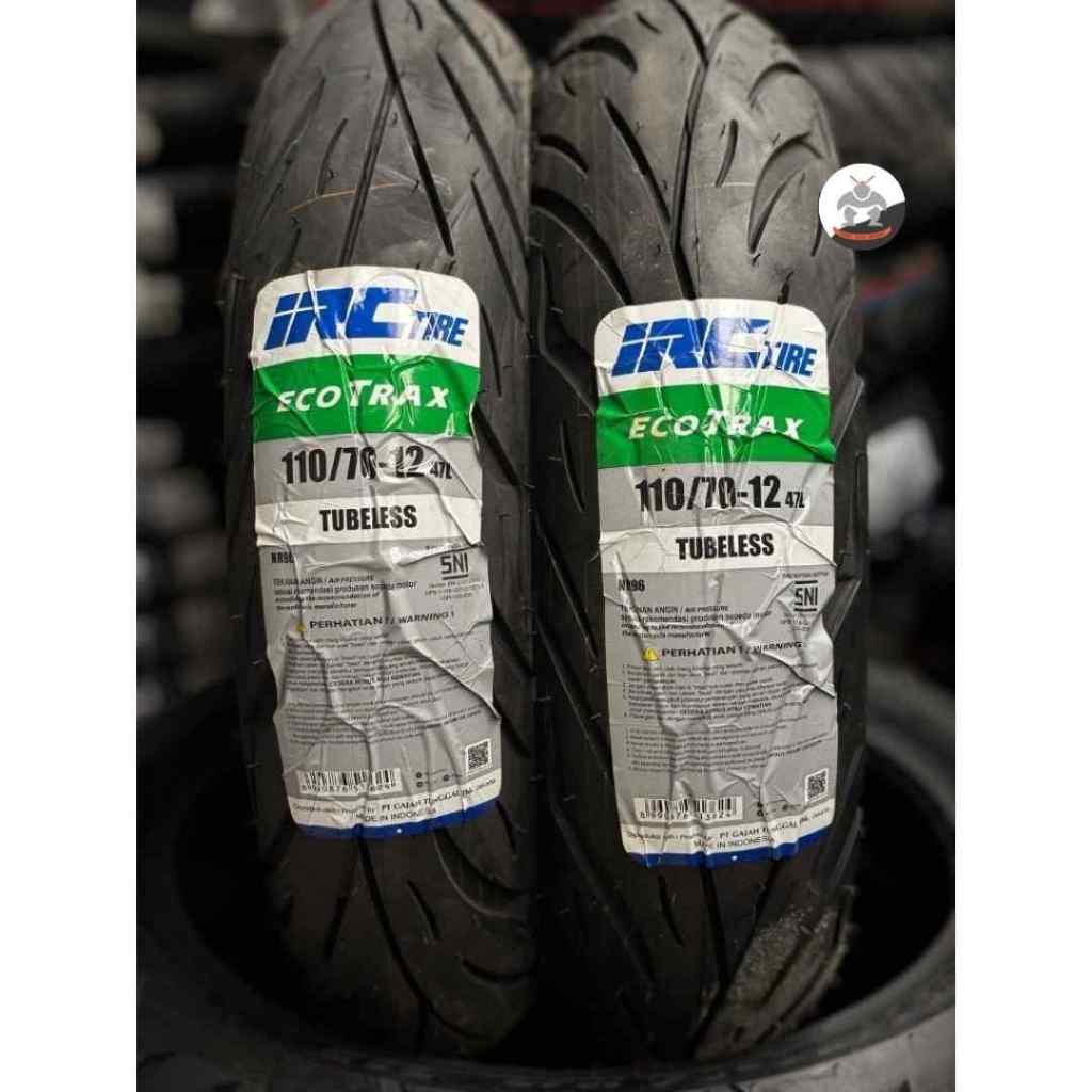 Ban Motor IRC ECOTRAX 96 size 110/70 R12 - Ban Depan Fazzio, Scoopy