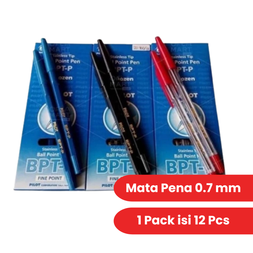 

PILOT BALL PEN BPT-P ORI 1.0mm– 1 PACK ISI 1 LUSIN