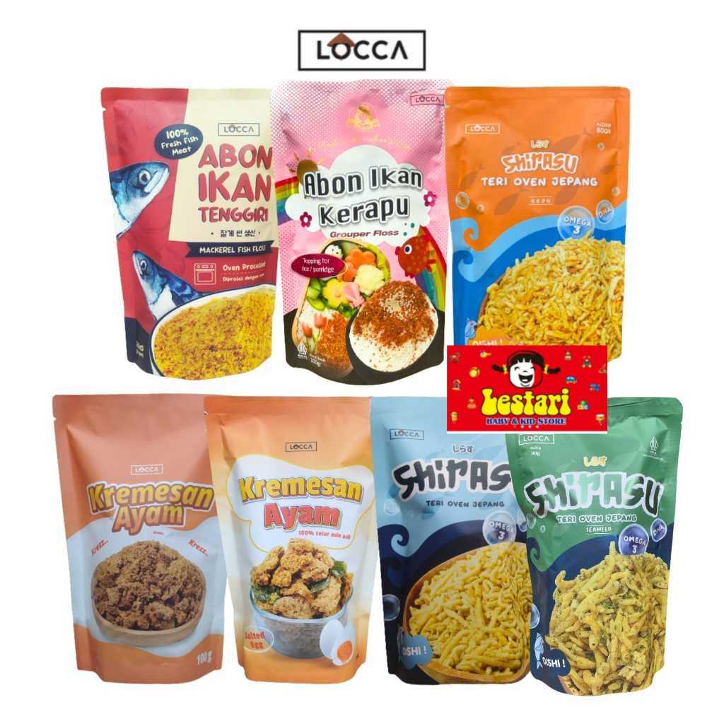 

LOCCA SHIRASU TERI OVEN JEPANG 80GR/ABON IKAN TENGGIRI 20GX5/ ABON IKAN KERAPU / ABON JEPANG