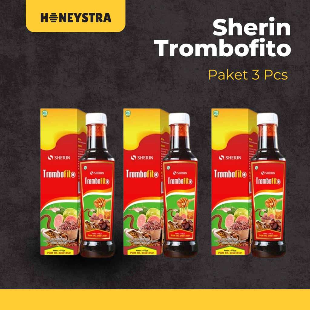 

Honeystra - Trombofito Madu Sari Kurma Paket 3 Pcs 470g