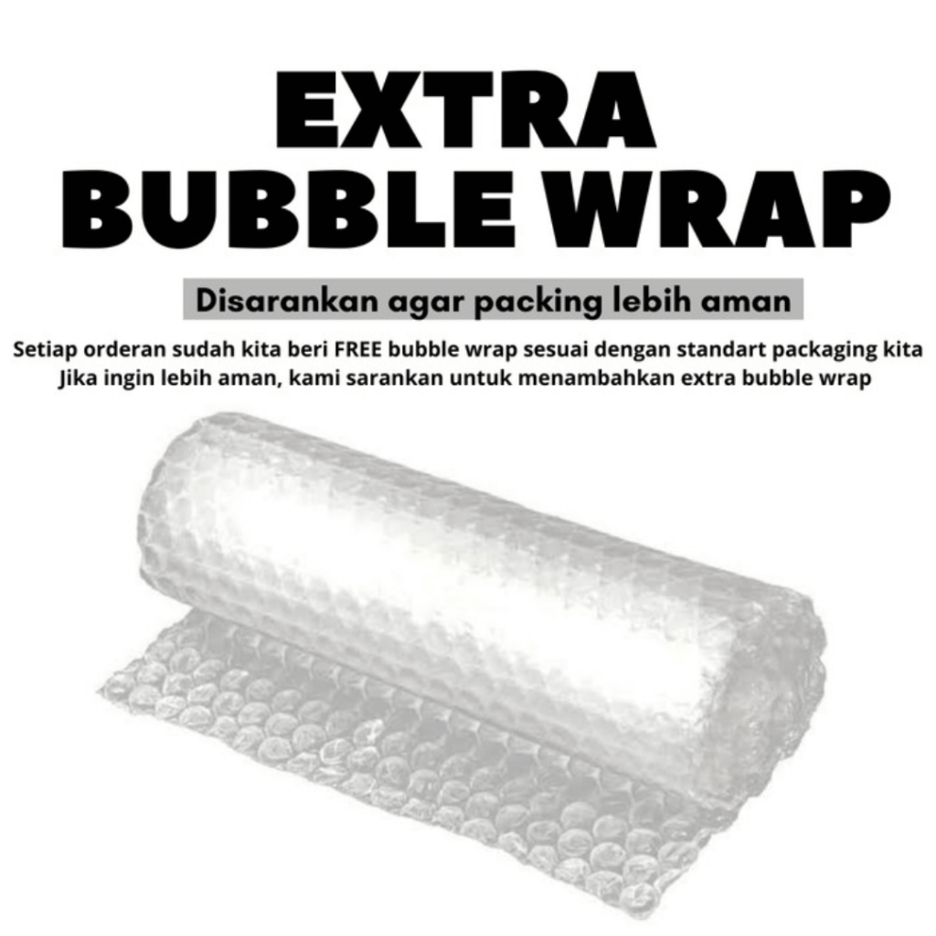 

[RR] EXTRA BUBBLE WRAP PACKING / TAMBAHAN BUBBLE WRAP AGAR LEBIH AMAN