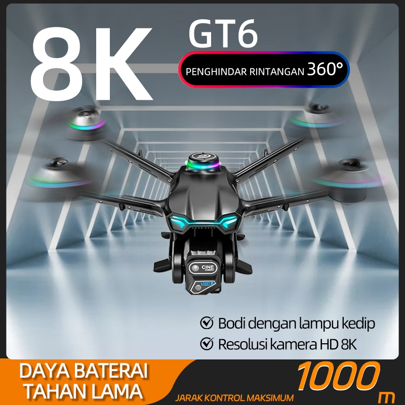 NEW GT6 GPS Drone kamera jarak jauh fotografi udara profesional murah dual camera drone premium