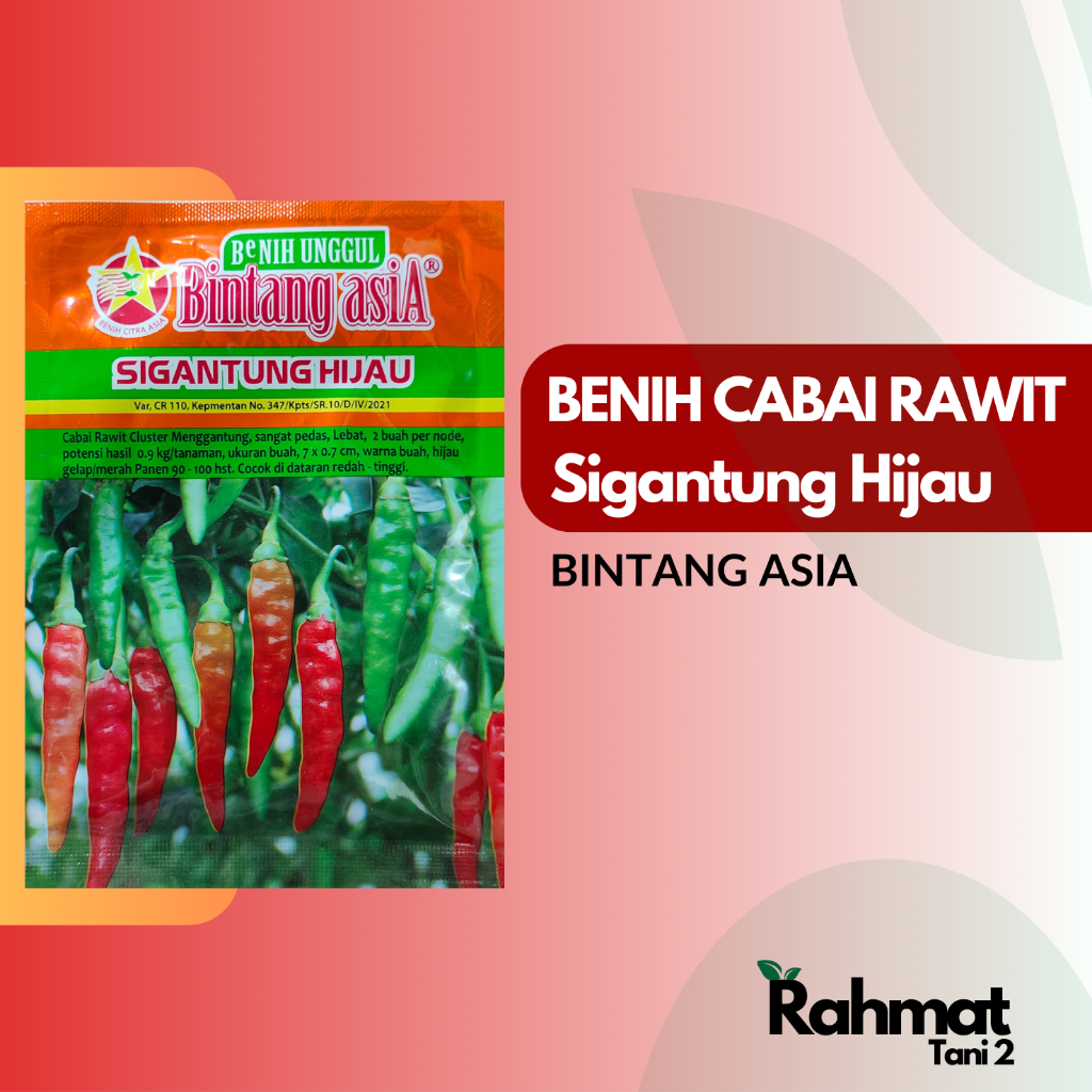 Benih Cabai Rawit Sigantung Bintang Asia