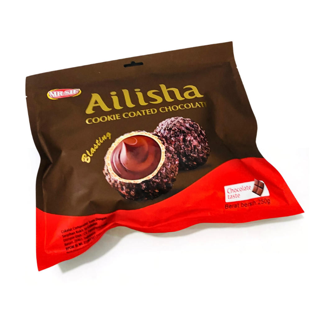 Coklat Ailisha 200gr / Ailisha Choco Ball / Coklat ailisha 200gr Original / Cemilan Sehat