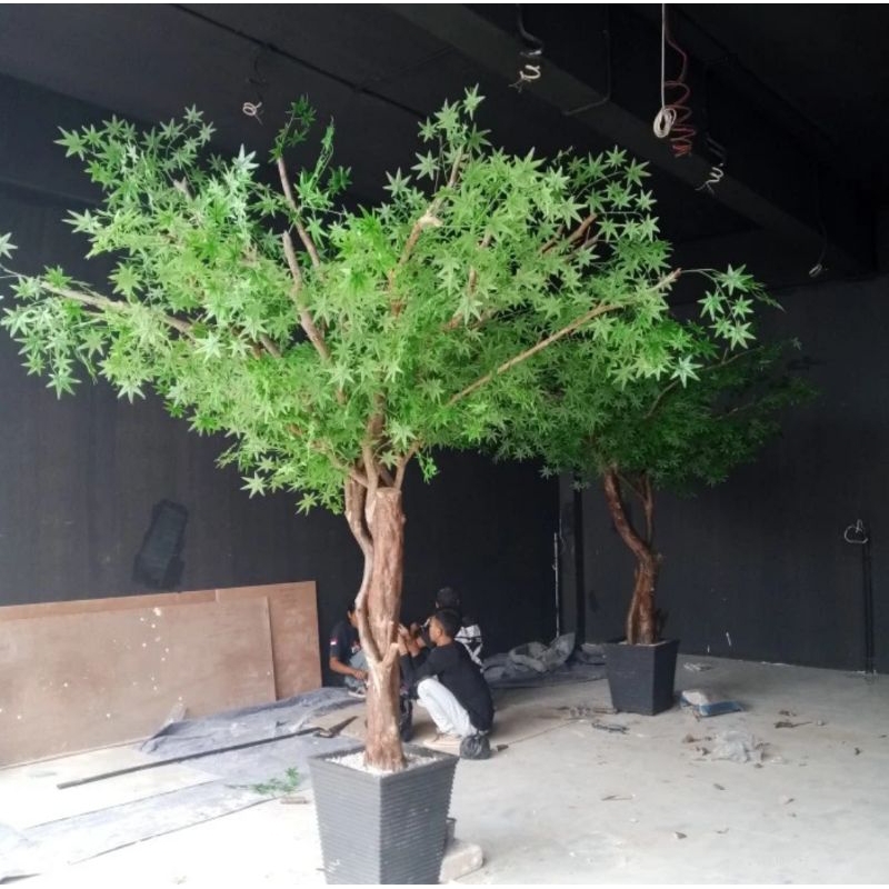 Pohon Maple Hijau Sintetis - Pohon Dekorasi Maple