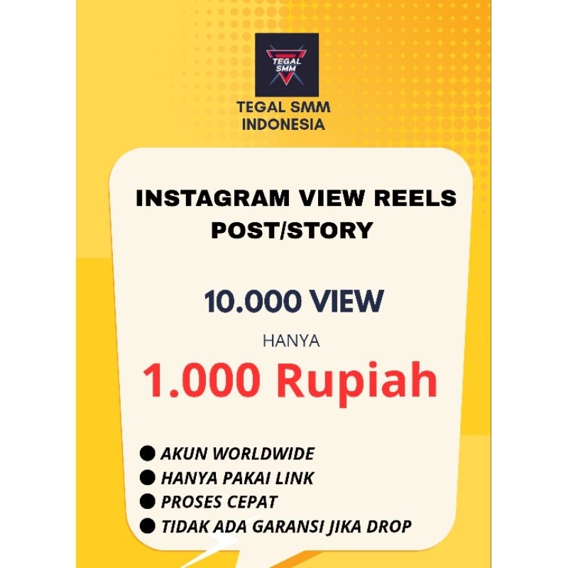 TERMURAH Instagram View/Penonton story/reels/post