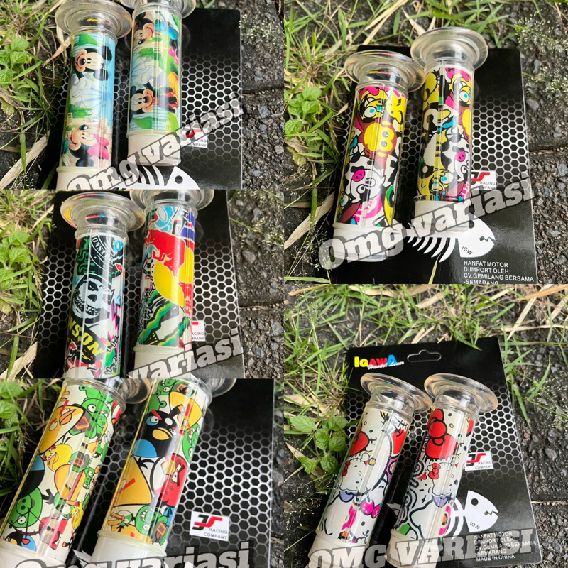 handfat grip Handgrip motor sarung gas motor Micky Mouse, Hello Kitty Grip Motor Variasi Motor Beat,