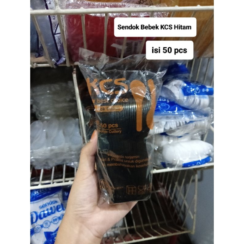Sendok Bebek KCS/Sendo Plastik Hitam/Sendok plastik food Grade