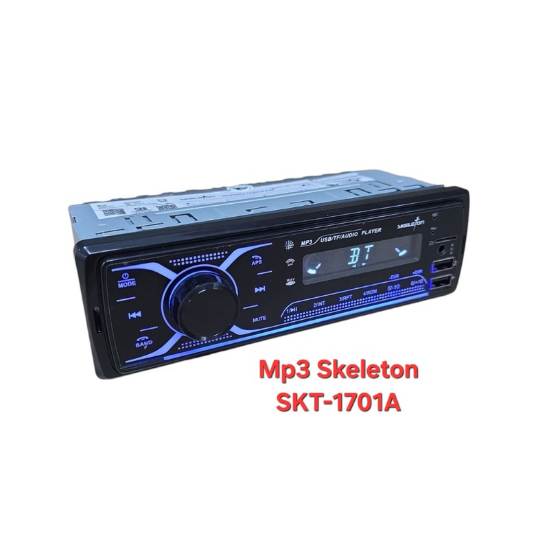 HEAD UNIT TAPE MOBIL SINGLE DIN MP3 SKELETON SKT-1701 / SKT 1701 2 USB SLOT
