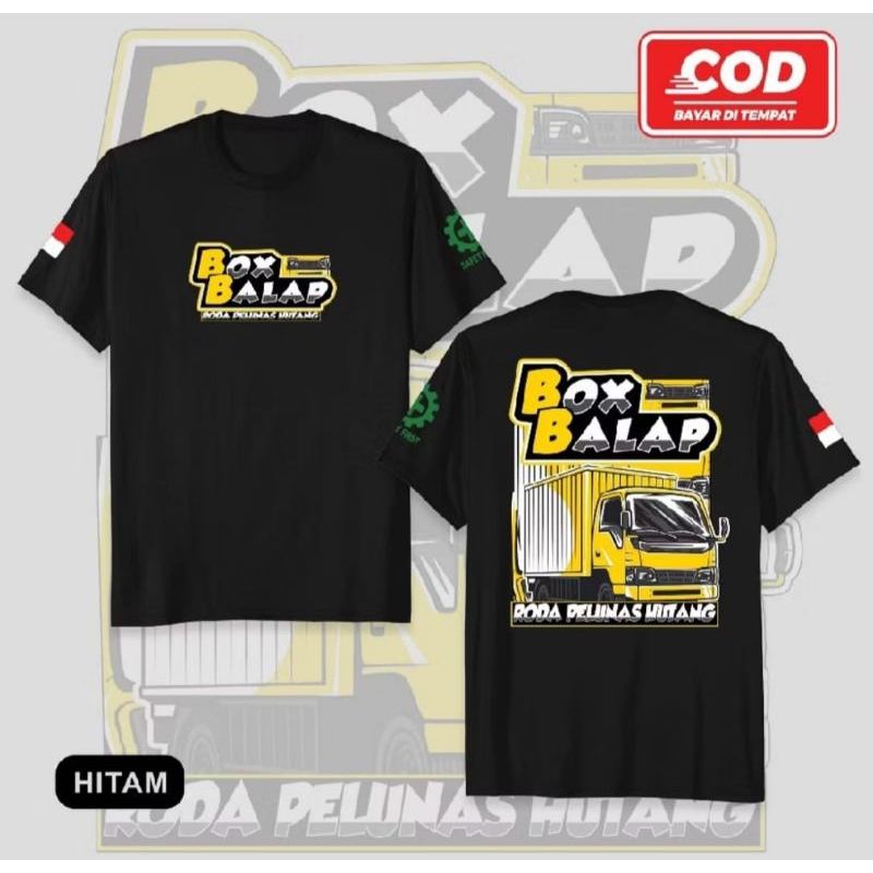KAOS HITAM BOX BALAP PELUNAS HUTANG
