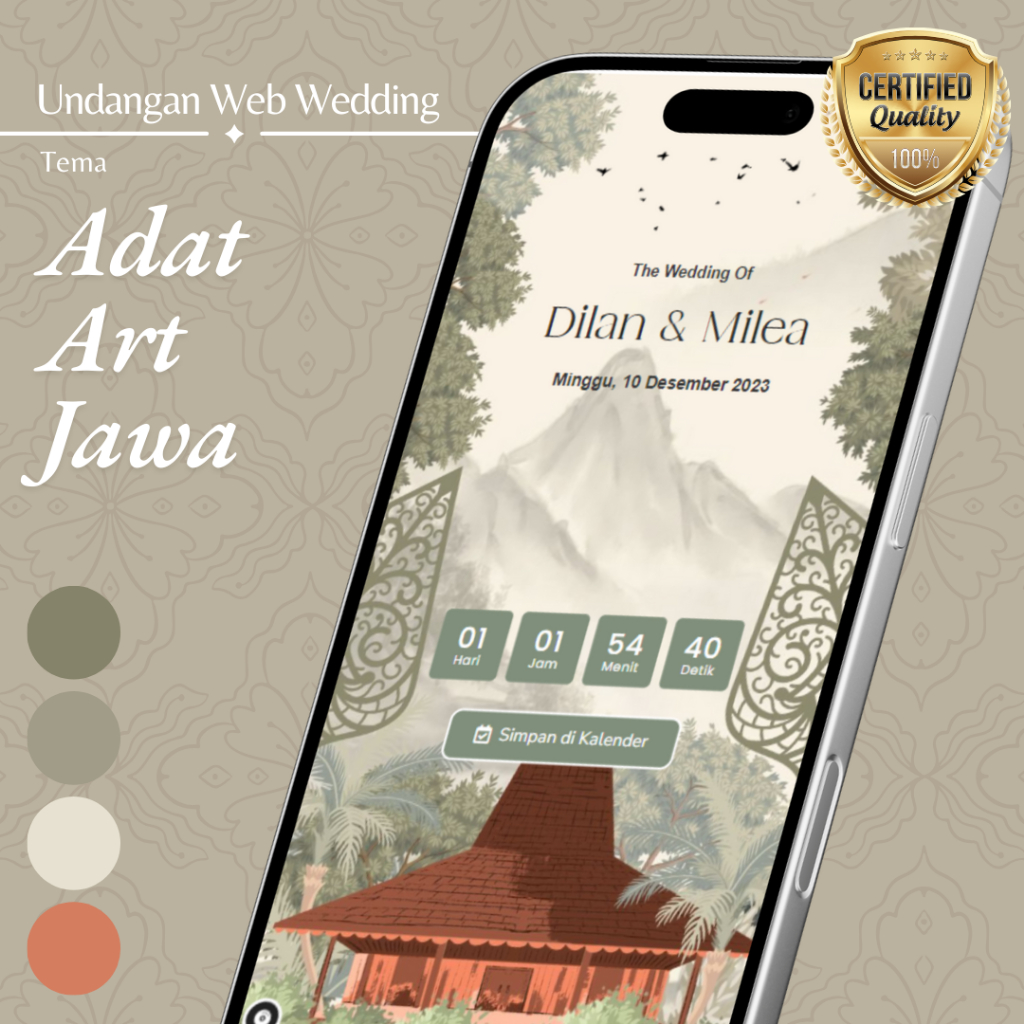 Adat Art Jawa - Undangan Digital Website Basic
