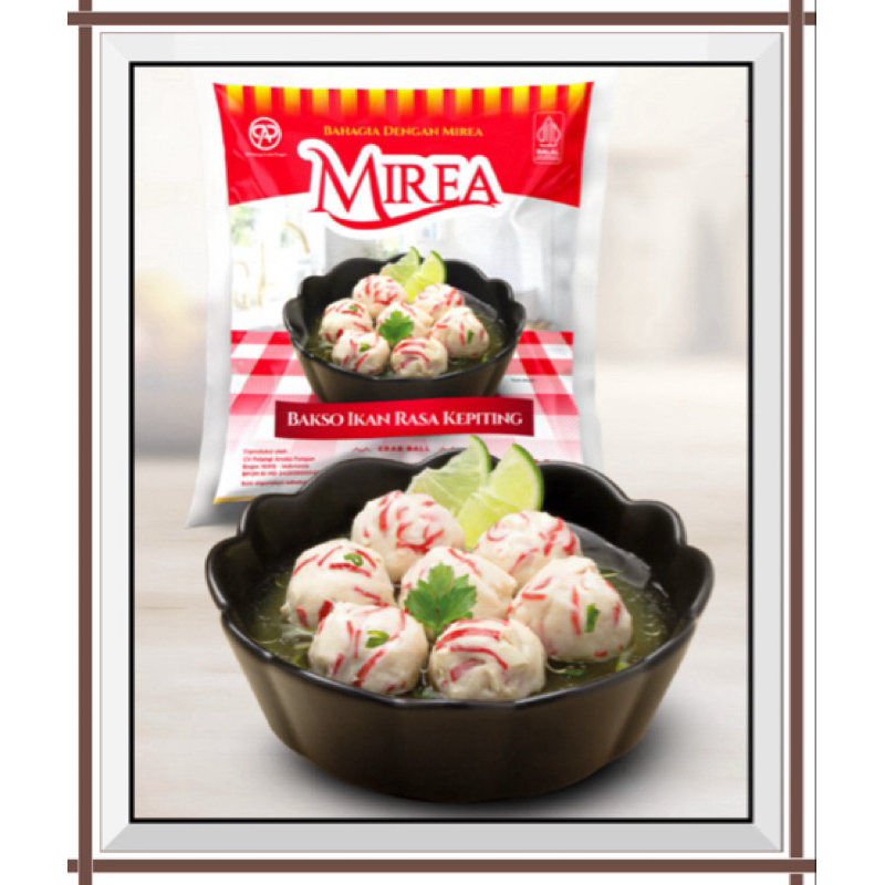 

Mirea Bakso Kepiting - Bakso Ikan Rasa Kepiting 200 gr
