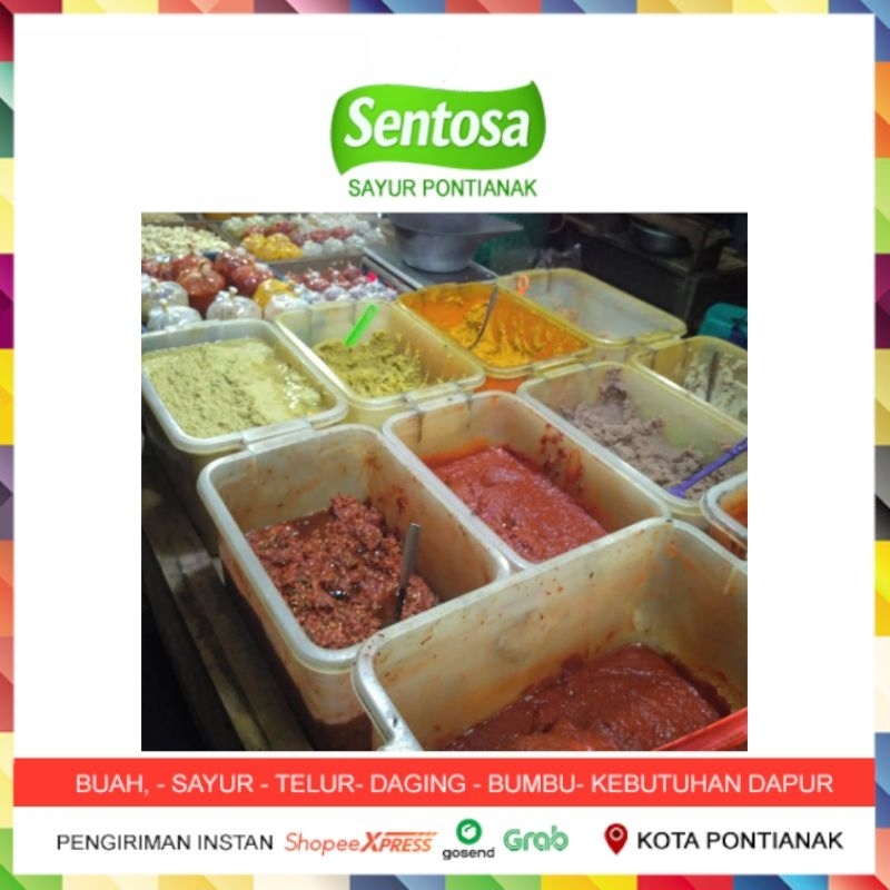 

Bumbu Basah Ungkep / Rendang / Opor / Semur / Bakar / Soto / Gulai / Kuah / Cabe / Bawang Putih / Jahe / Kunyit / Santan Sentosa Sayur Pontianak