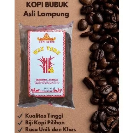 

Kopi Bubuk Way Tebu kemasan 250gr