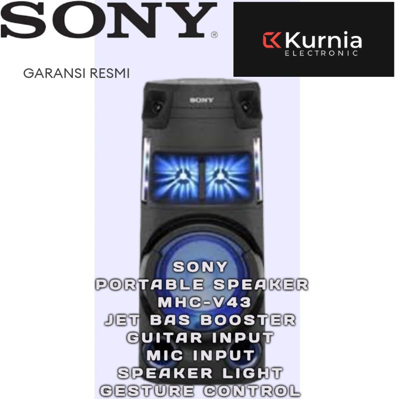 SONY MHC V43 / MHC-V43/MHC V43D / MHC-V43D Speaker Karaoke bluetooth