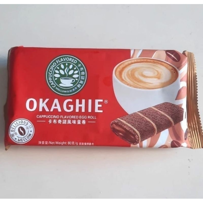 

Okaghie cappucino egg roll biscuit