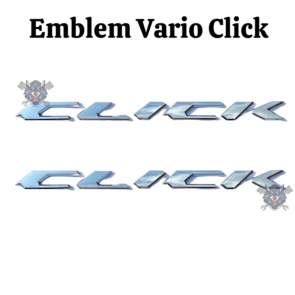 Emblem Vario click bahan Ori ABS emblem vario thailand emblem timbul click emblem timbul vario
