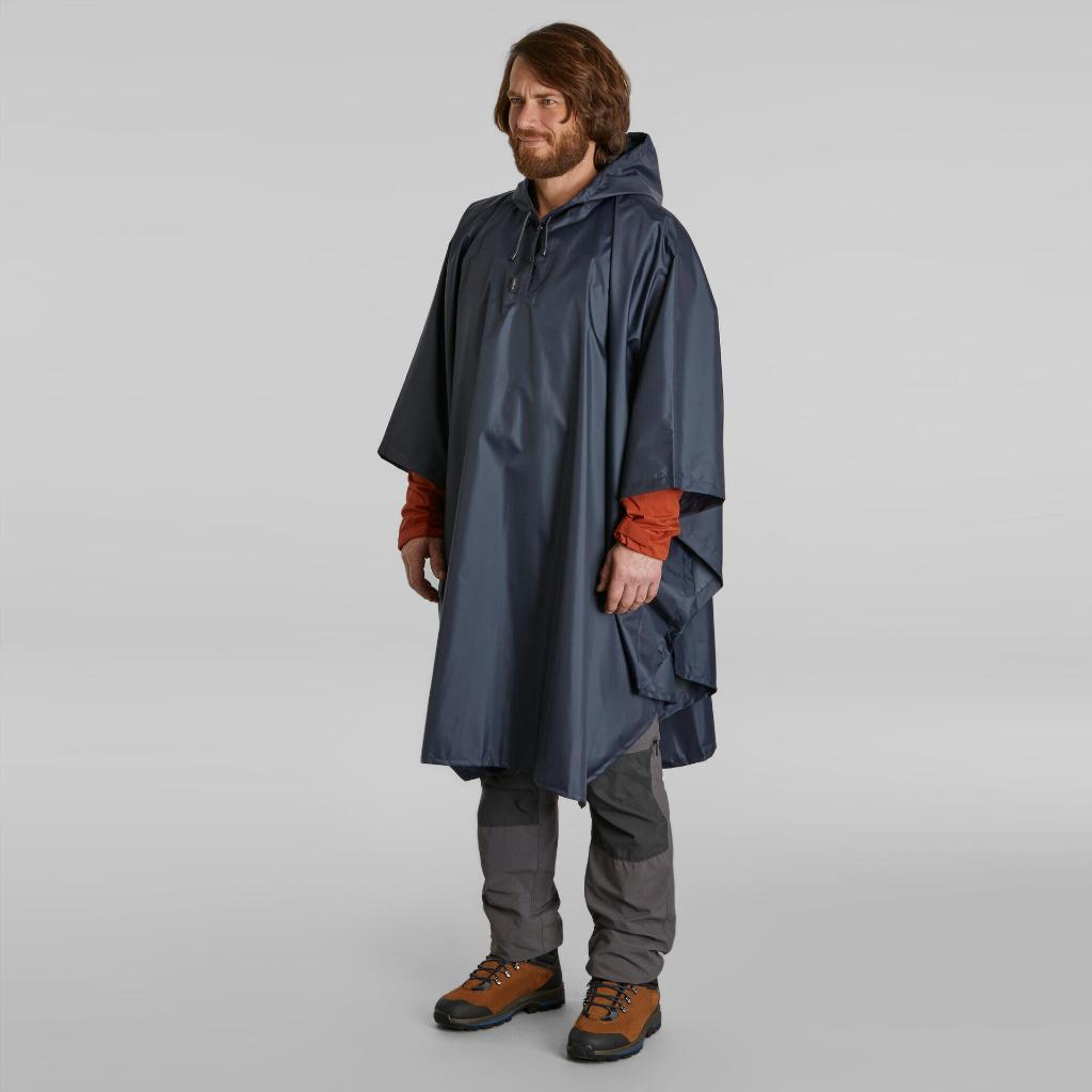 Forclaz Poncho Hujan Hiking FORCLAZ MT 100 - 30 L - Biru 8544274