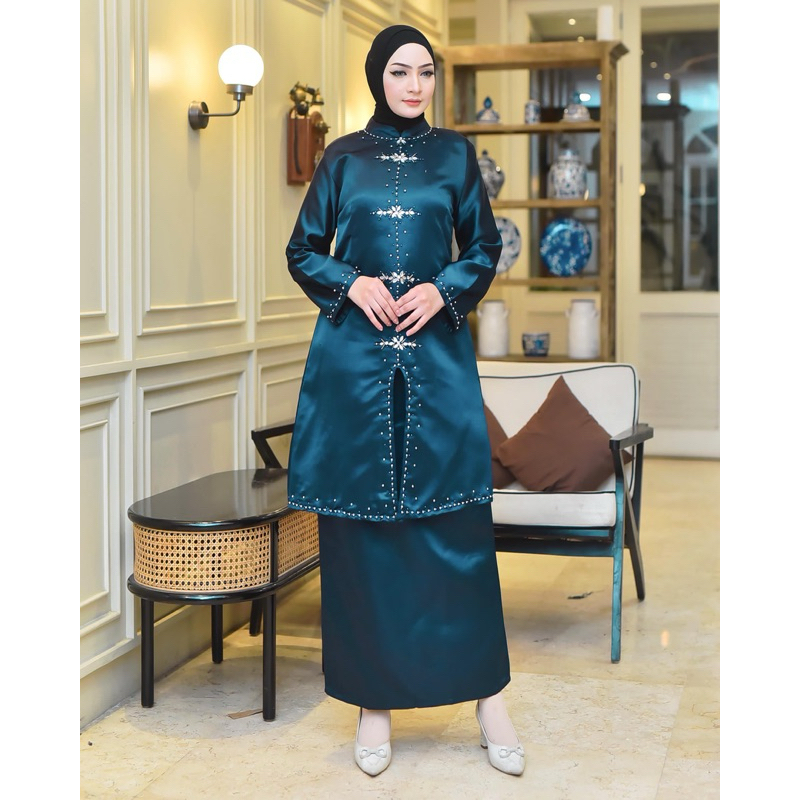 SETELAN KEBAYA MODERN TUNIK MELAYU PESTA KONDANGAN PAYET TERBARU/ONE SET KEBAYA WISUDA KURUNG MELAYU