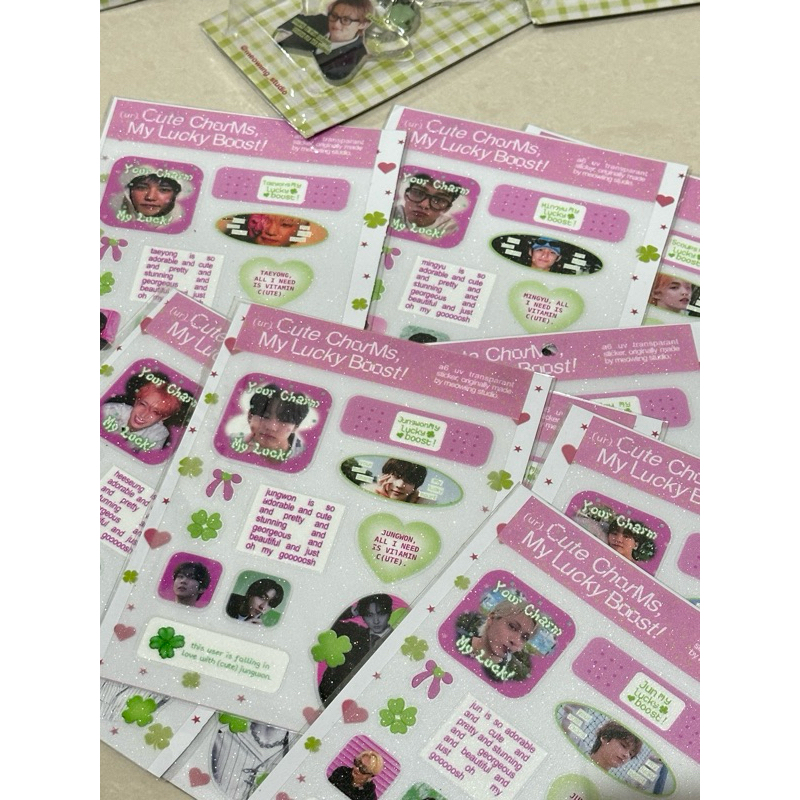 

[meowiingstudio] ready stock A6 Glitter Sticker CCMLB