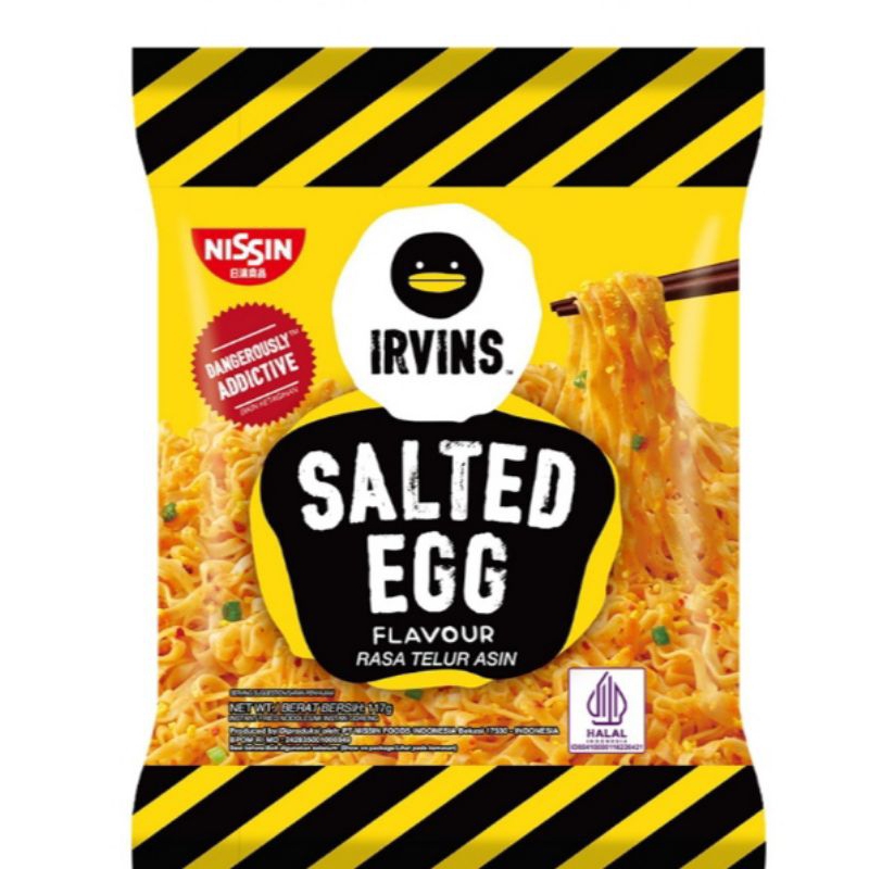 

Nissin Irvins Mi Instan Rasa Telur Asin Original dan Pedas 117gr