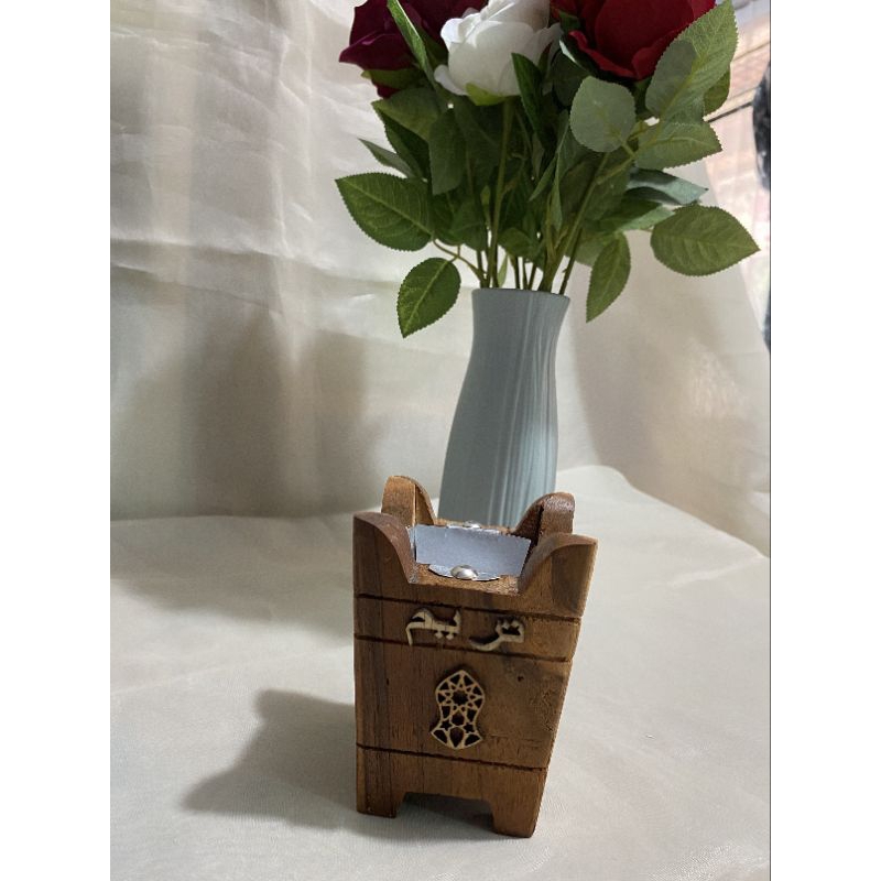 mabkhara kayu, mabkhara mini, tempat dupa, tempat bukhur