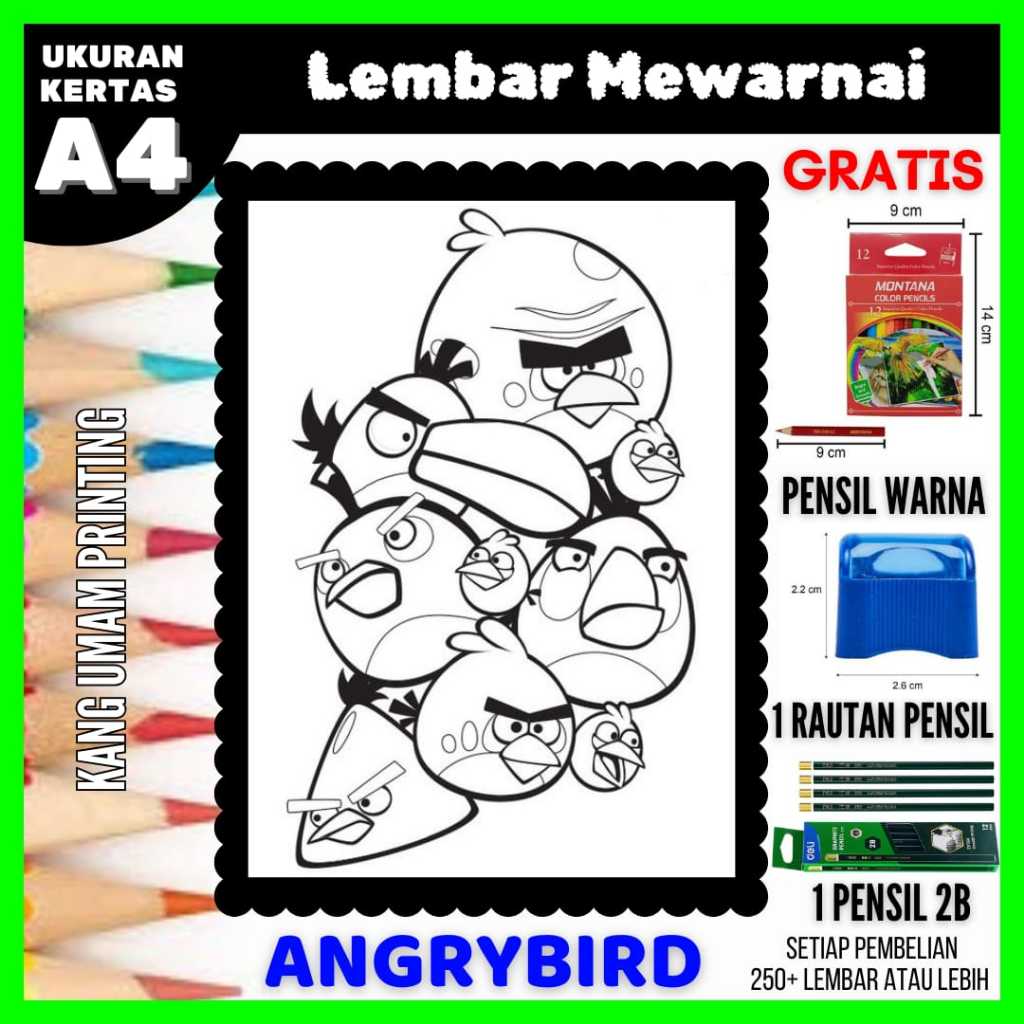

Lembar Mewarnai Gambar Angry Bird untuk Semua Usia Bagian 04, Gambar Sketsa, Kertas Mewarnai,Drawing