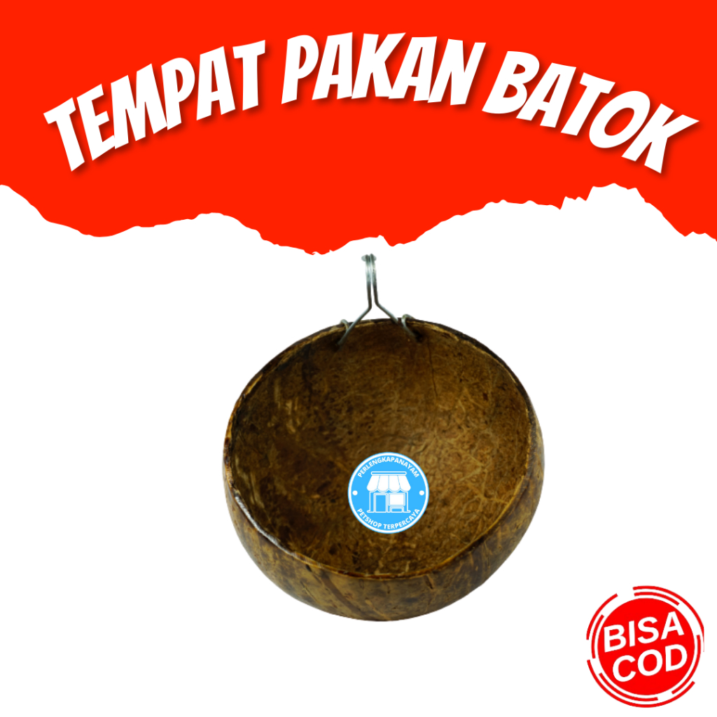 TEMPAT PAKAN BATOK Tempat Pakan Ayam Tempat Pakan Bahan Batok Kelapa