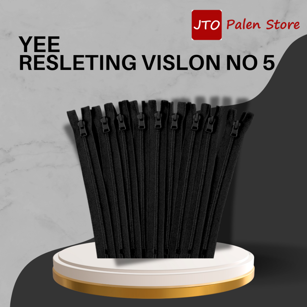 YEE Resleting Jaket VISLON Ukuran Lengkap Lusinan