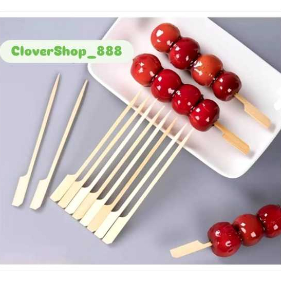 100pcs Tusukan Sate Jepang Lidi Tusukan Sate Yakitori Tusuk Sate Dayung