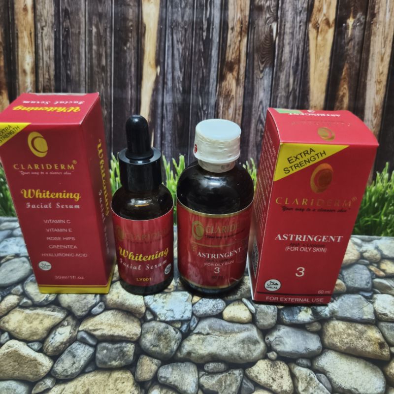 Toner Clariderm Astringents + Serum Clariderm Original