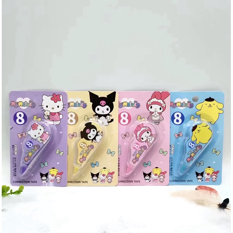 

⭐ PGS ⭐️ Correction Tape / Tipe-X Motif Sanrio Alat Tulis Sekolah