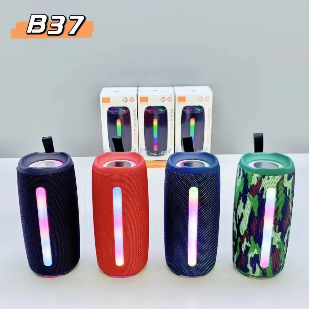 Speaker Bluetooth B37 Original Bass Led Boosted Type C/Usb/Tfcard