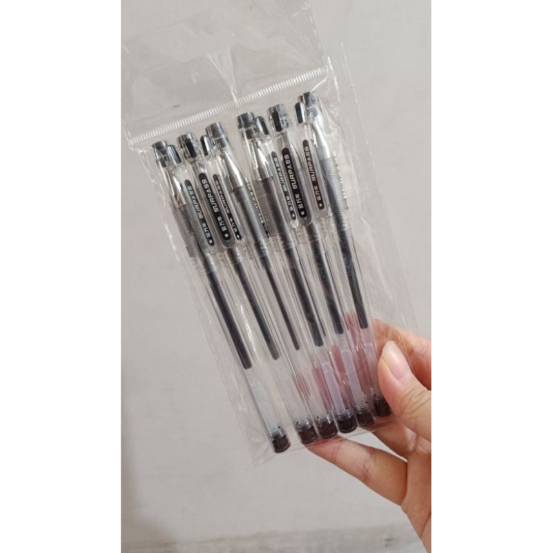 

6pc Pulpen Gel HI-TECH 0.3mm G-1190 SURPASS