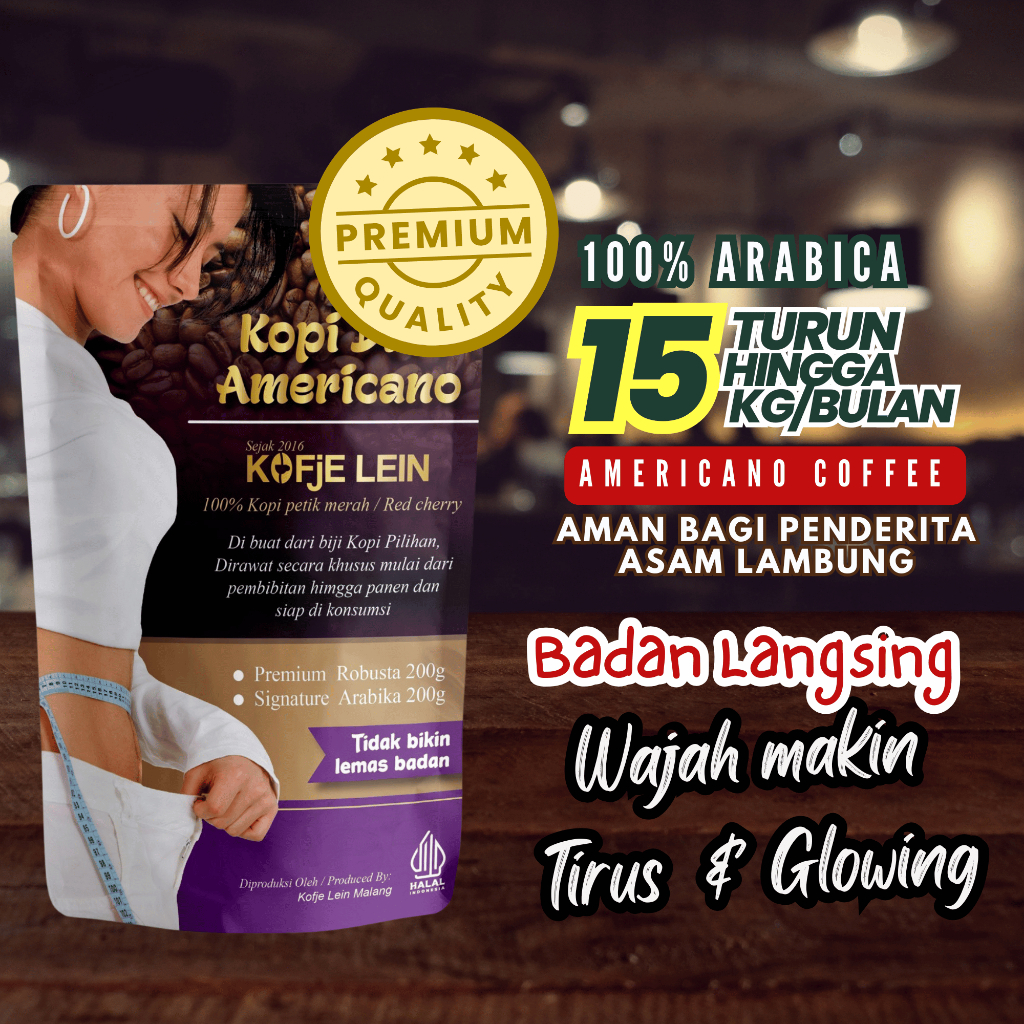 

Kopi Tanpa Gula Americano Original Arabica Coffee Kofje Lein