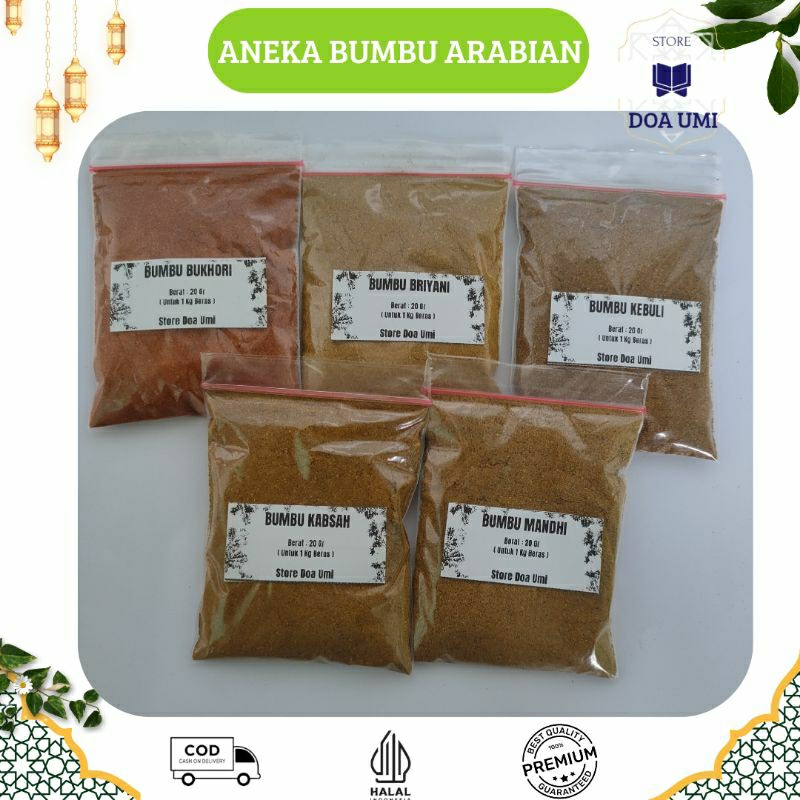 

Bumbu Kebuli Briyani Mandi Bukhori Kabsah Untuk 2 Liter Beras ,Beli Lima Bonus Rempah