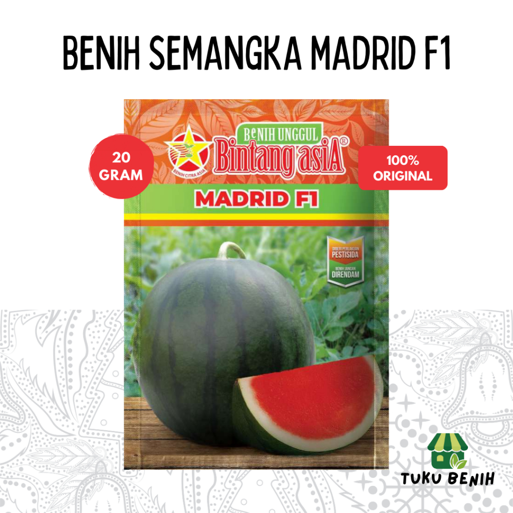 Benih Semangka Madrid F1 20 Gram - Bintang Asia