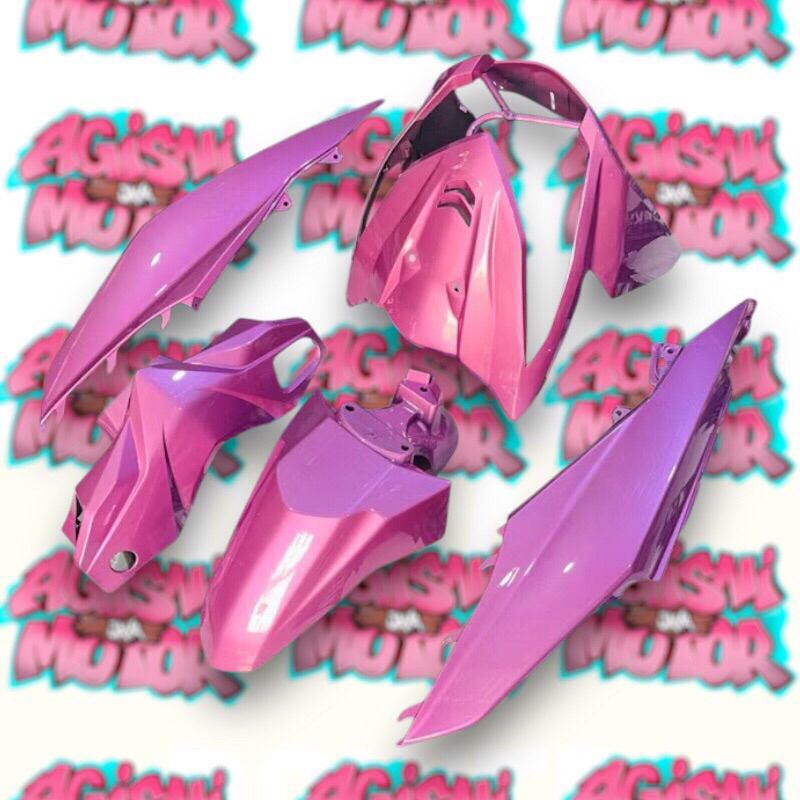 body beat fi pink metalik / body set halus beat fi pink / beat fi 2012-2016