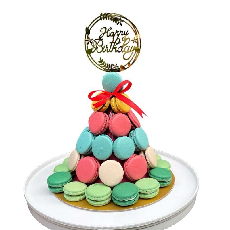

Macaron Birthday Tower Cake Hamper Ulang Tahun Bandung