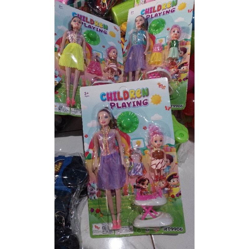 Mainan Anak 1set  Barbie Ibu dan Anak bayi /Mainan Barbie murah Ibu dan Anak / Mainan Anak Perempuan