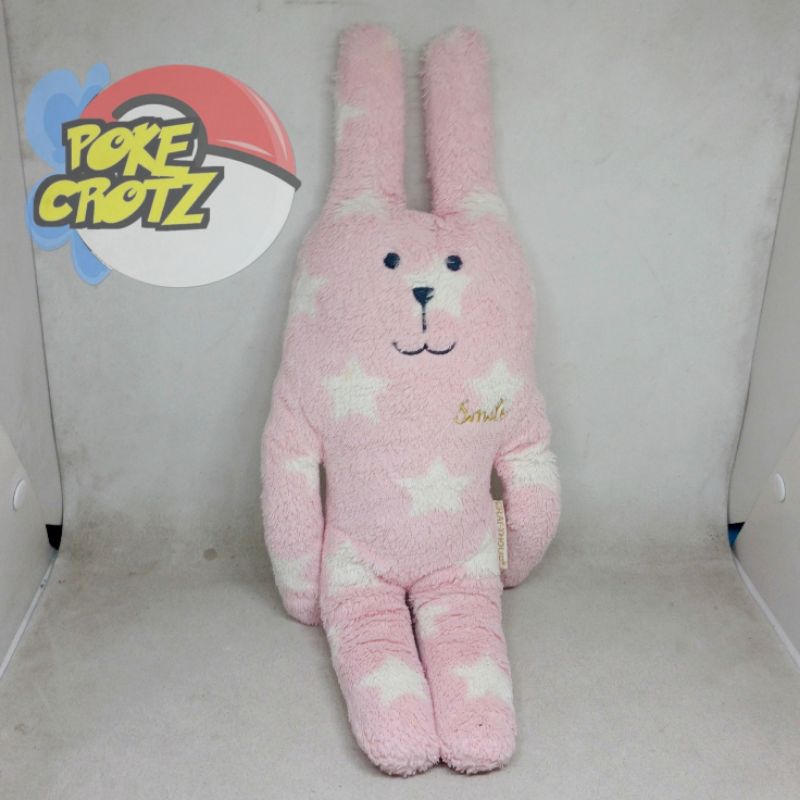 Boneka Craftholic Children's Plush Rabbit with Estrellitas Pink small size 40cm