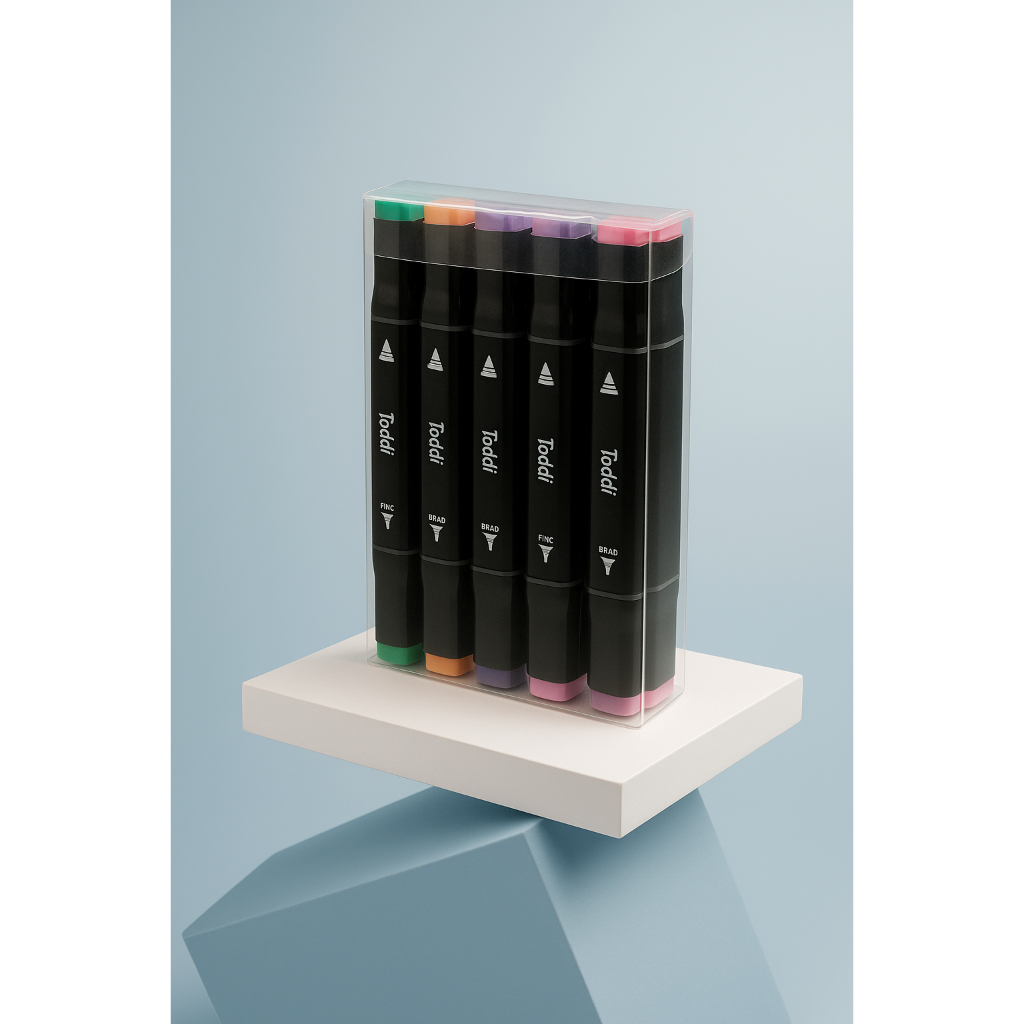 

Spidol Dual Side Art Sketch Marker Drawing Set 12 Color