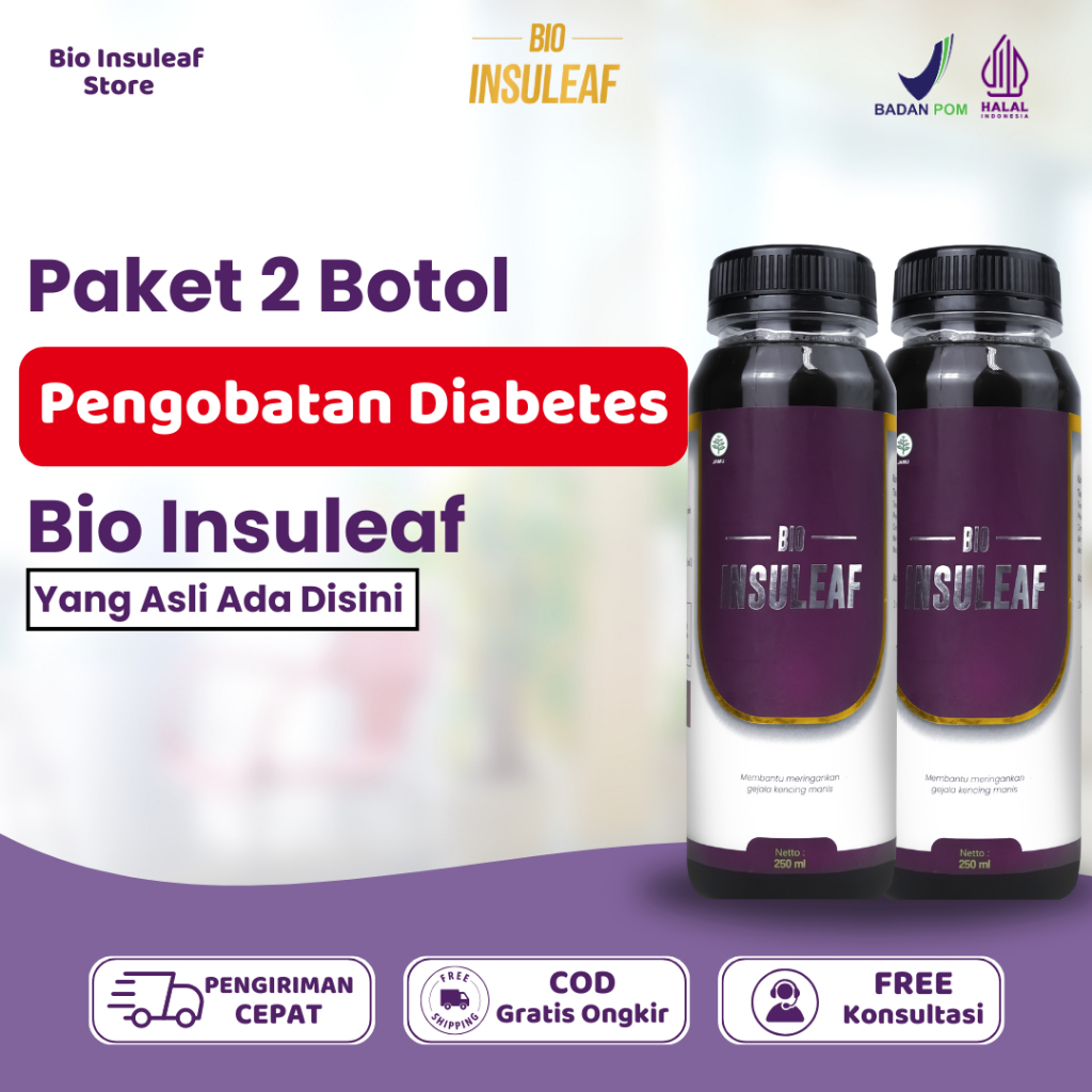 

Bio Insuleaf Diabetes Original Herbal 2 Botol