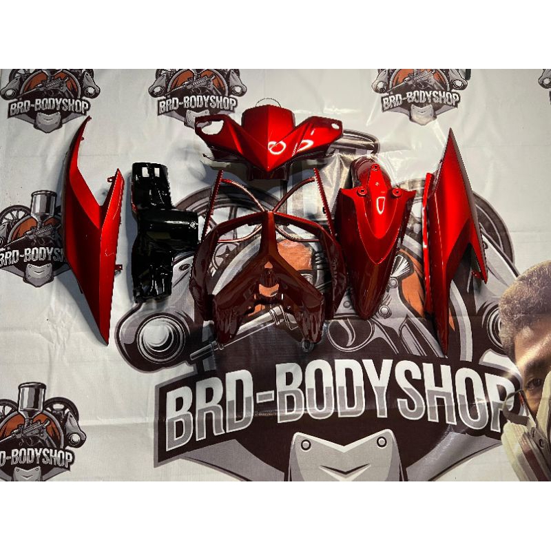 caver body Vario techno karbu 110 merah